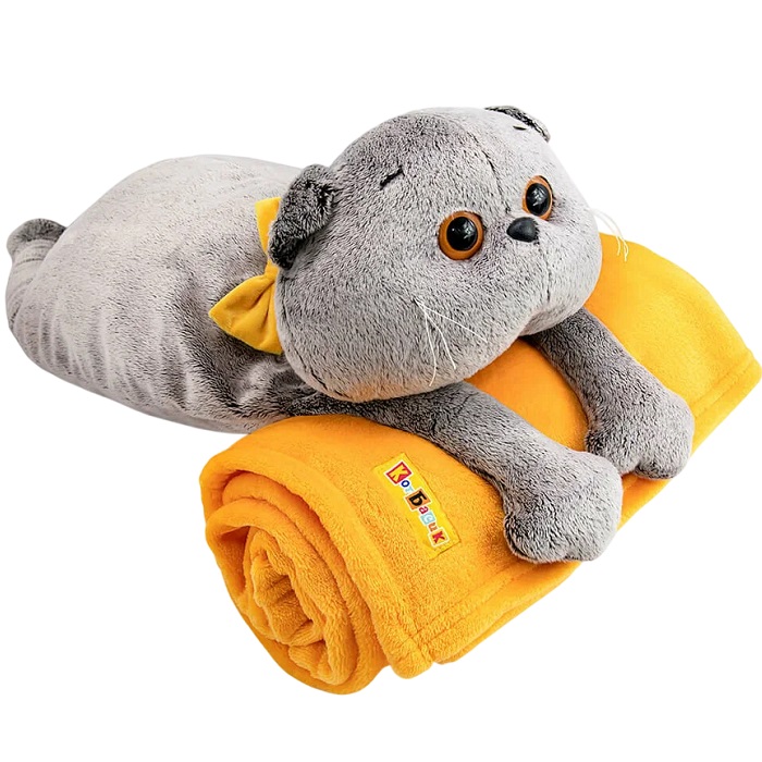 Мягкая игрушка Басик с пледом , 60 см (Kp60-001)