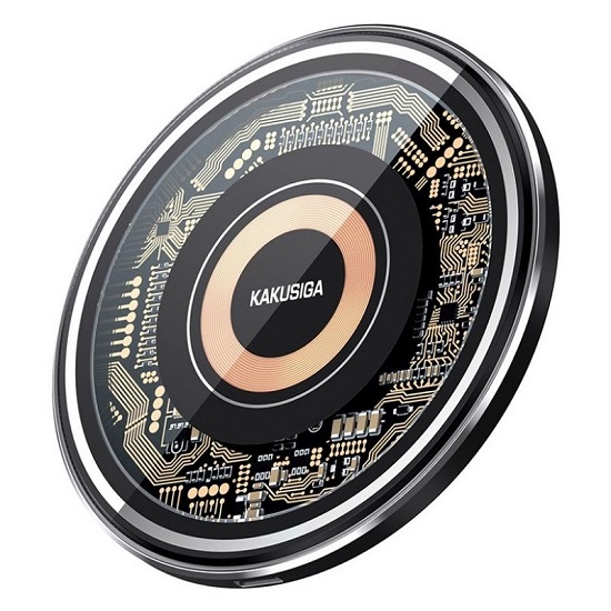 Беспроводное ЗУ Kakusiga KSC-1148 2 в 1 15W 3А черное