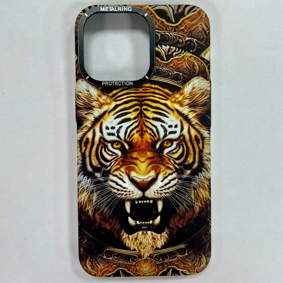 Задняя накладка Craft SoftTouch, Тигр для iPhone 13 Pro