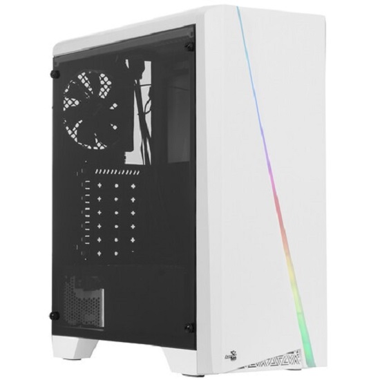 Корпус AEROCOOL Cylon White без БП, боковое окно, с Card Reader, ATX