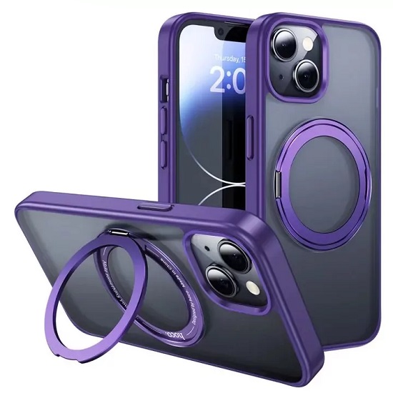 Задняя накладка HOCO AS1 Rotating Magnetic Case для iPhone 15 Pro Max purple