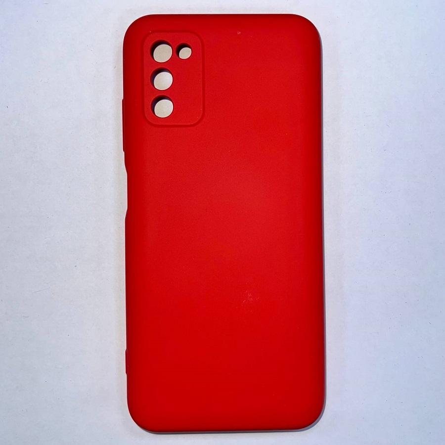Задняя накладка AKSS для Samsung Galaxy A03S 4G, красный