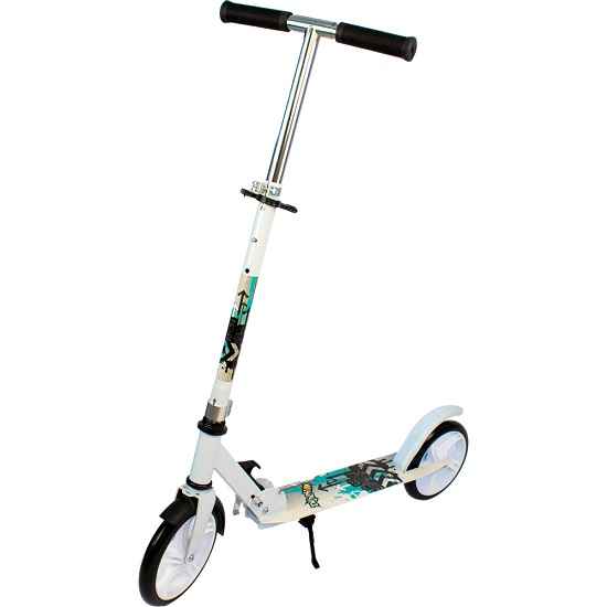 Самокат Dvizhok Белый QZ-2025 кол 200мм