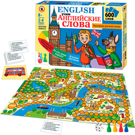 Викторина для всей семьи «English. Учим английские слова» 03375