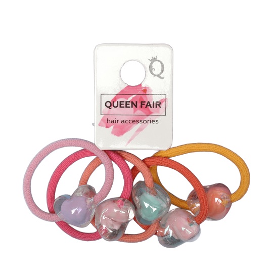 Резинки для волос «Сердечность», набор 5 шт., 3 см 10309464