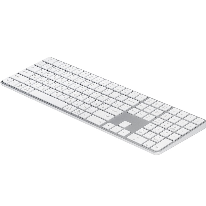 Клавиатура БП DEPPA 71111, белый, алюминий, c цифровым блоком Max Keyboard для MAC, Windows