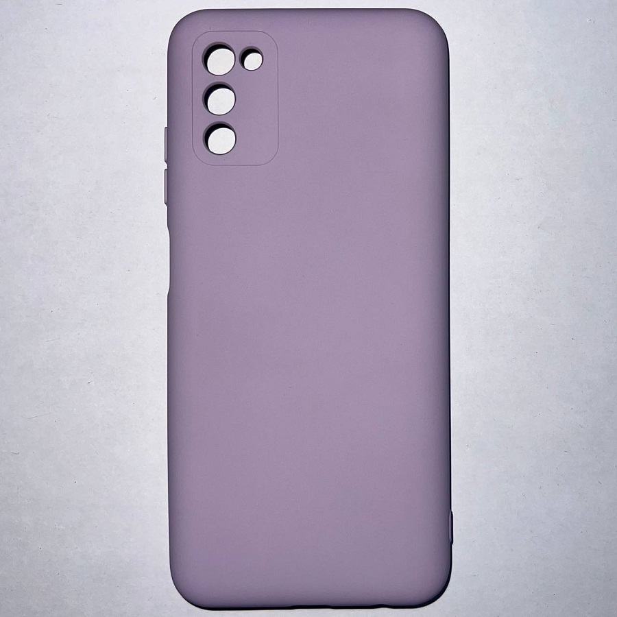 Задняя накладка SILICONE COVER Soft Mate для Samsung Galaxy A03S лавандовый