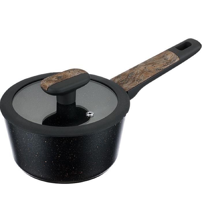 Ковш 1.3л REGENT Linea ALBERO 62-1316 с крышкой 16х8,5 см (индукция)