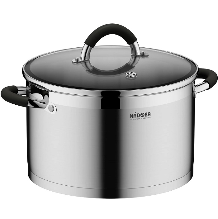 Кастрюля 6л NADOBA серия OLINA со стеклянной крышкой