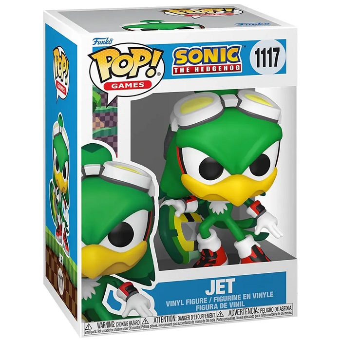 Фигурка Funko POP! Games Sonic the Hedgehog Jet the Hawk w/Board (1117) 86105