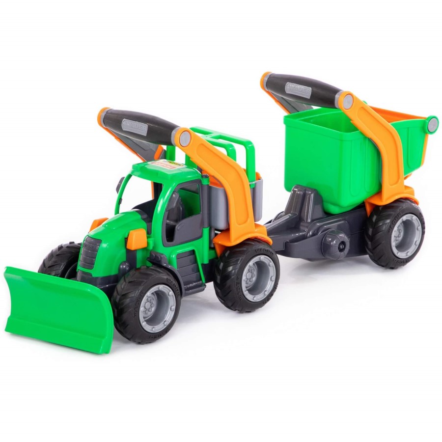 Трактор ПОЛЕСЬЕ ГрипТрак снегоуборочный с полуприцепом 37381