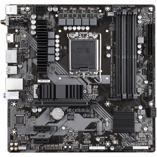 Материнская плата Gigabyte B760M DS3H AX DDR4 (V1.2) Soc-1700 Intel B760 4xDDR4 mATX AC`97 8ch(7.1) 2.5Gg RAID+HDMI+DP