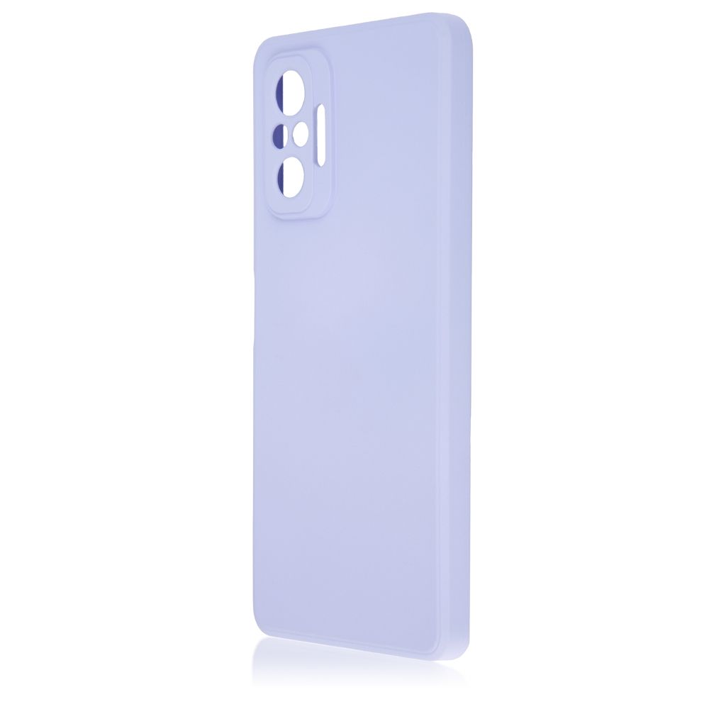 Задняя накладка Silicone Case Soft Matte для Xiaomi Redmi Note 10 сиреневый