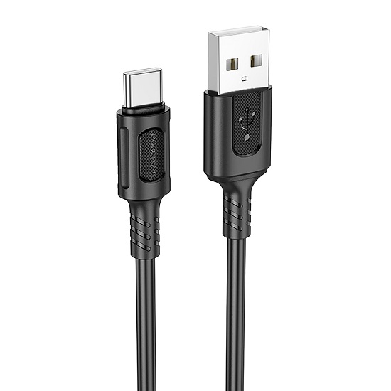 Кабель USB <--> Type-C  1.0м BOROFONE BX111 Feliz, чёрный