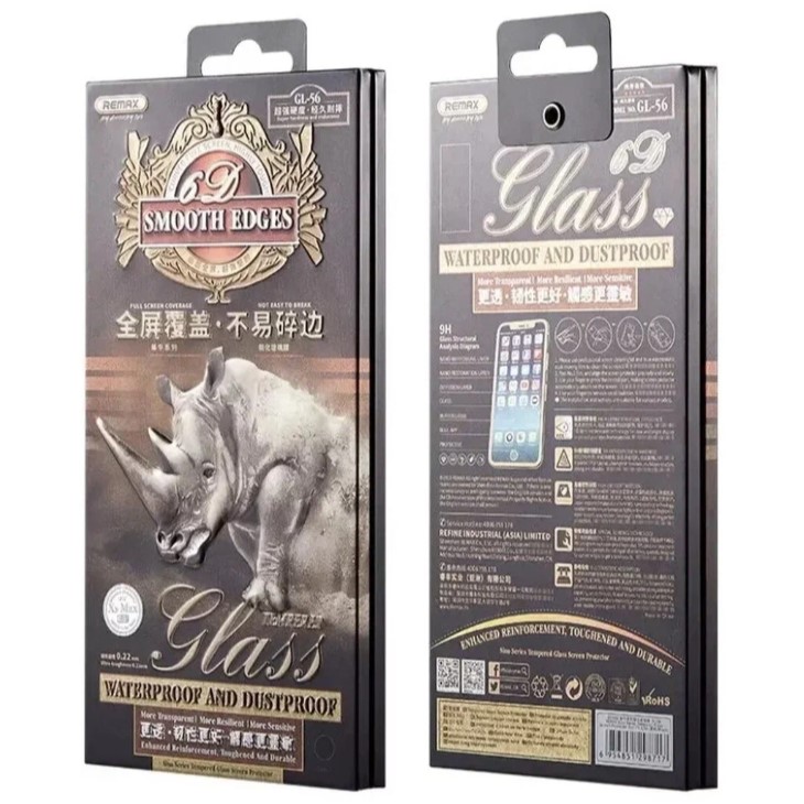 Противоударное стекло REMAX для iPhone 12 mini, GL-56, Full Screen, 0.33mm, черное