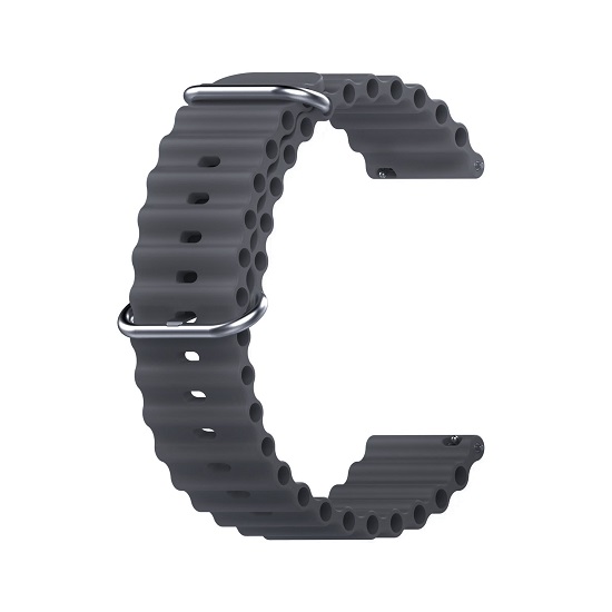 Силиконовый ремешок WB35 Ocean Band Универсальный 22мм (dark grey)
