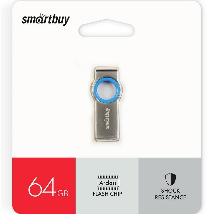 USB 64Gb Smart Buy MC2 металл синий