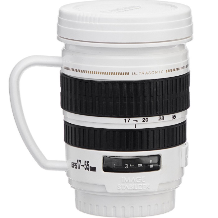 Термокружка, 220 мл, Экземпляр "Объектив", сохраняет тепло 2 часа, белая 9497034