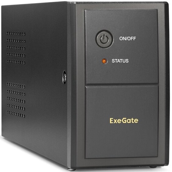 Источник бесперебойного питания ExeGate EP285555RUS BNB-650.LED.AVR.EURO.RJ.USB <650VA/360W, LED, AVR,2 евророзетки, RJ45/11, USB, Black>