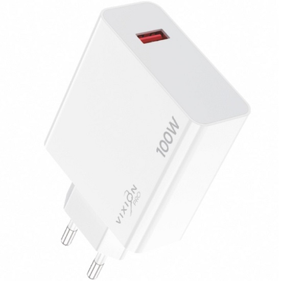 Сетевое ЗУ 1USB 5A VIXION Pro SE VH-08, белое, 100W