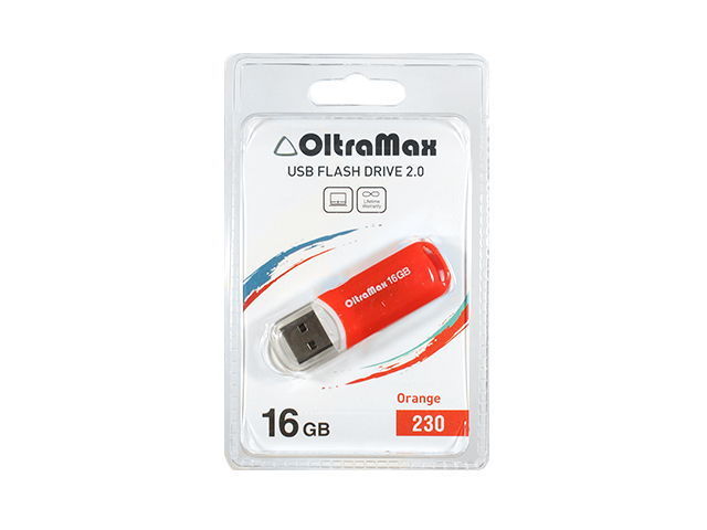 USB 16Gb OltraMax 230 Orange