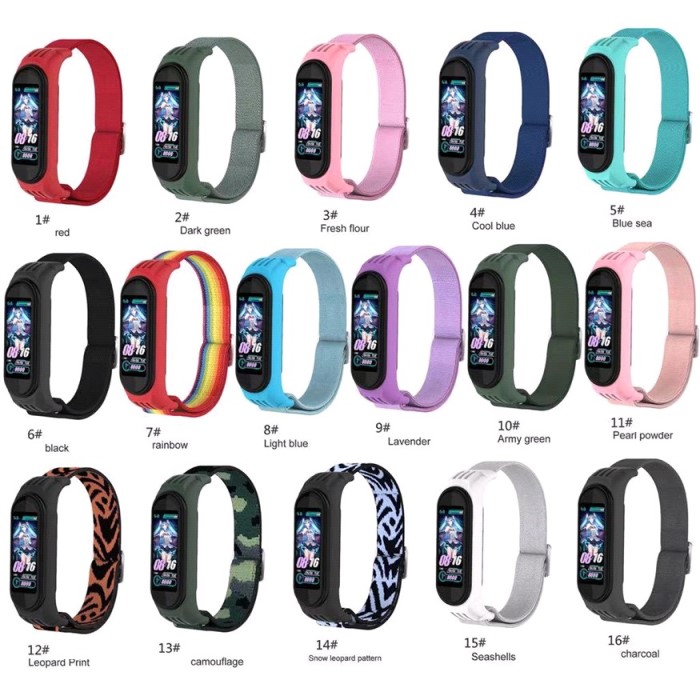 Нейлоновый ремешок ISA для Mi Band 3/4/5/6 Nylon #4318