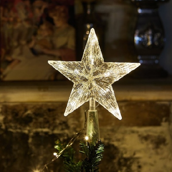 Ёлочное украшение «Звезда-2» ULD-H1515-010/STB/2AA WARM WHITE STAR-2 (UL-00005761)