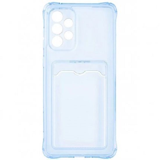Задняя накладка ZIBELINO Card Holder для Samsung Galaxy A50/A50S/A30S (голубой)