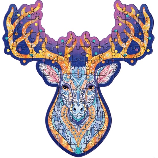 Фигурный пазл «Волшебный олень», 69 деталей