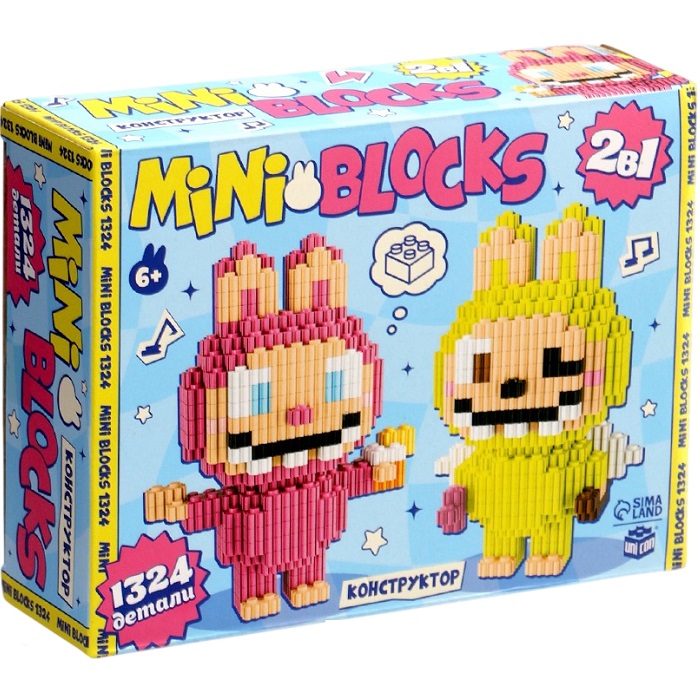 Конструктор «Mini Blocks. Монстрики», 1324 детали