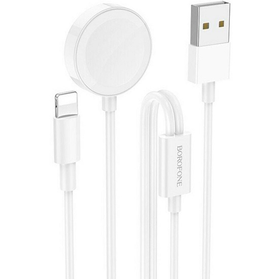 Беспроводное ЗУ BOROFONE BQ22 2-in-1, белый
