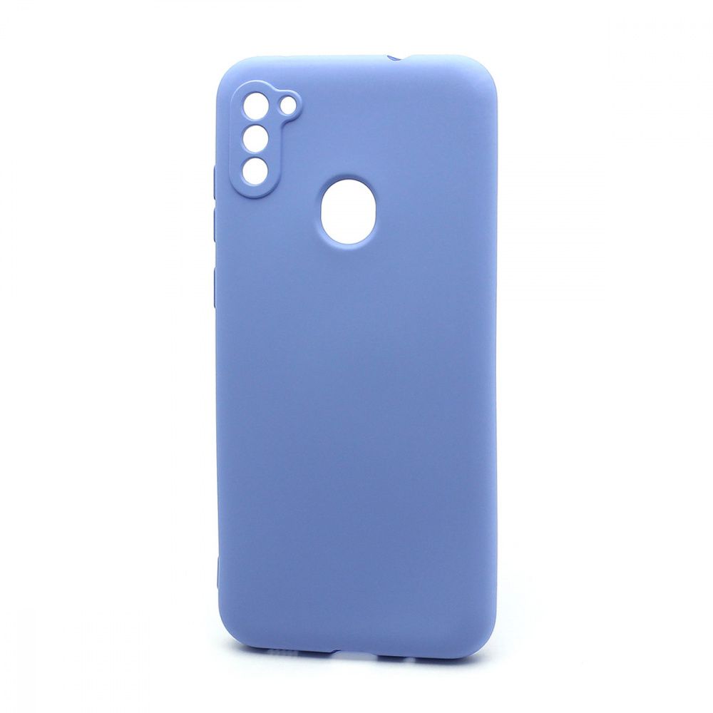 Силиконовый чехол SILICONE CASE New ERA для Samsung Galaxy A11/M11 голубой