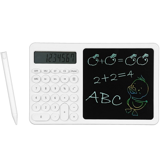 Калькулятор с HD планшетом для рисования J10 Белый
