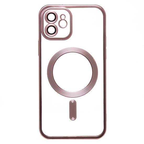 Задняя накладка SM027 SafeMag для iPhone 12 (pink) (232388)