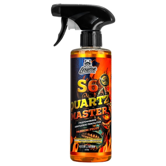 Кварцевый состав для быстрого блеска и гидрофоба LERATON S6 PASSION FRUIT 473мл