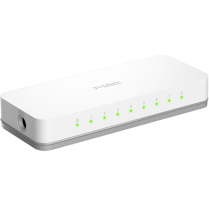Коммутатор D-Link DES-1008C Коммутатор, 8x100Base-TX, корпус пластик (DES-1008C/F6/E)