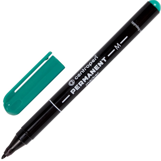 Маркер перманентный 1мм зеленый  Centropen арт.2846/1з