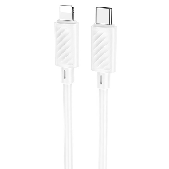 Кабель Lightning <--> Type-C  1.0м HOCO X88 Gratified, белый