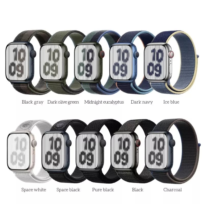 Нейлоновый ремешок HOCO WA02 для APPLE Watch 38/40/41mm White nylon strap spase