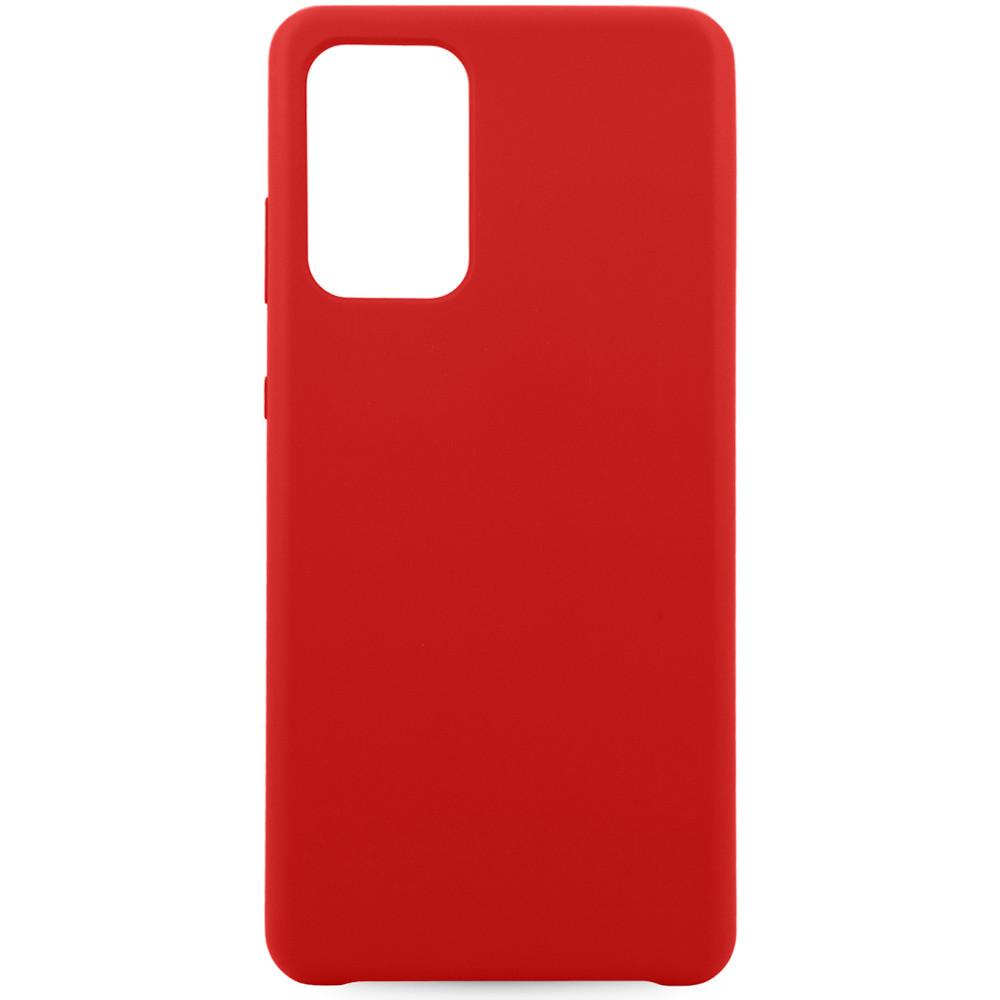 Силиконовый чехол SILICONE CASE для Samsung Galaxy A72 (Красный)