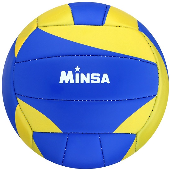 Мяч волейбольный MINSA, машинная сшивка, 18 панелей, р. 5, TPU