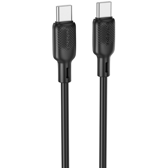 Кабель Type-C <--> Type-C  1.0м BOROFONE BX113 Lenny, черный, PD60Вт