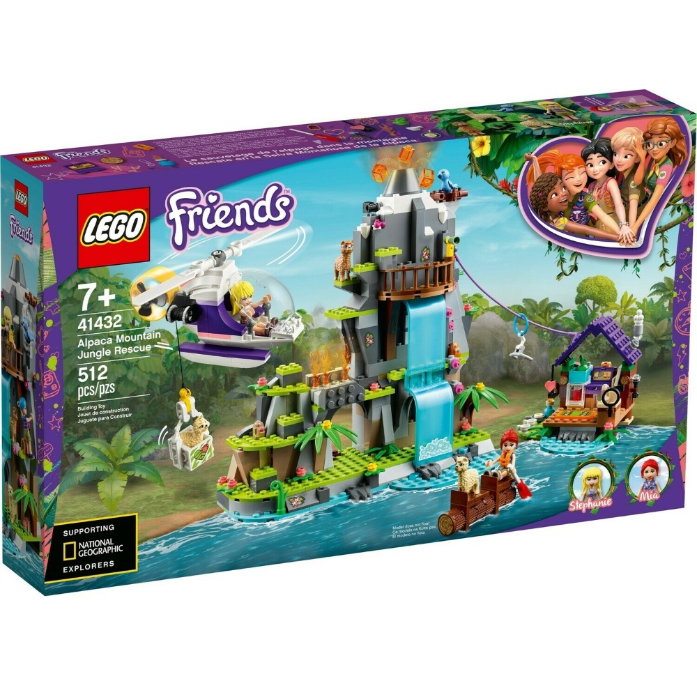 Конструктор LEGO Friends 41432 Джунгли: спасение альпаки в горах