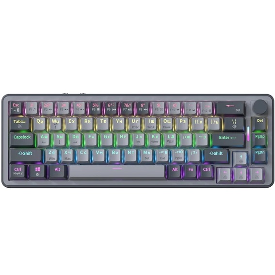 Клавиатура VOROTEX K680 PRO, Panda Switch Графит