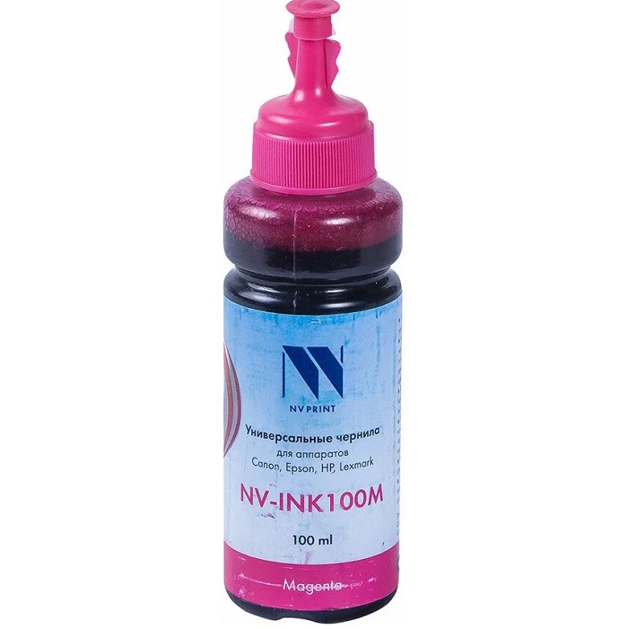 Чернила NVPrint NV-INK100U для Сanon/Epson/НР/Lexmark Magenta 100мл