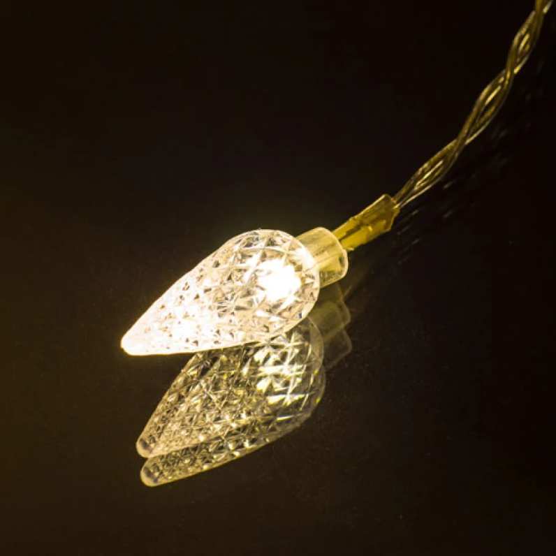 Гирлянда светодиодная PERFEO "Капля 2" 10LED, стекло, 1.5м, 2хАА