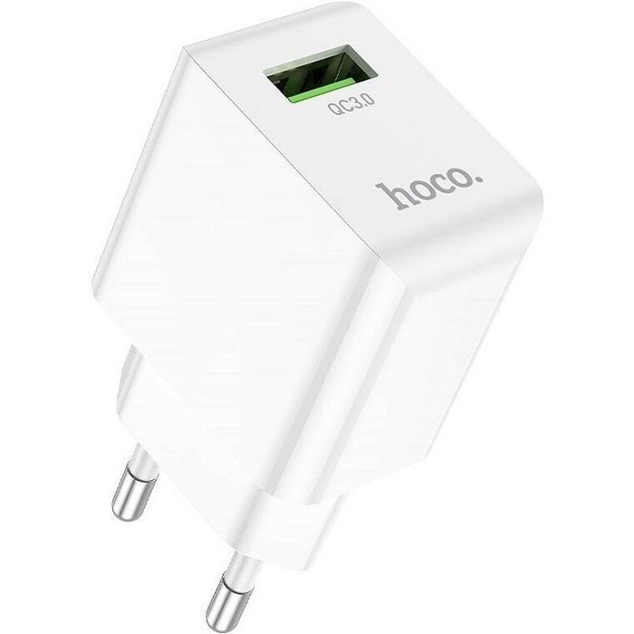 Сетевое ЗУ 1USB 3A HOCO C98A, белый, QC3.0