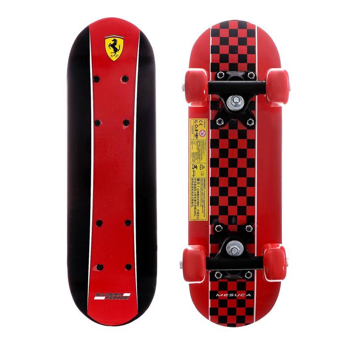 Скейтборд FERRARI мини, красный