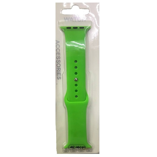 Силиконовый ремешoк NONAME для Apple Watch 42/44mm салатовый