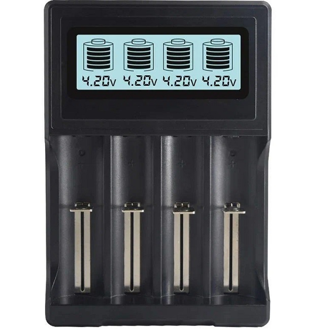 Зарядное устройство PALO NC571 18650 Слота 18650, 26650, 20700, 18350, 26700 ,21700,14500,16340